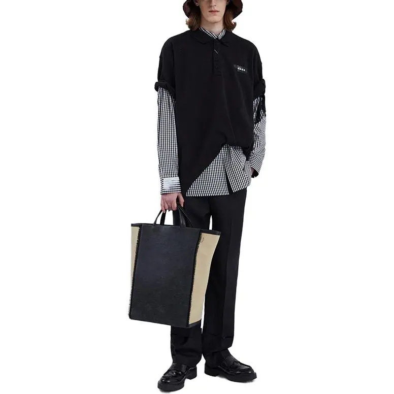 ADER ERROR Sig; TRS Tag Polo Shirt-1