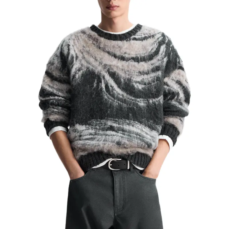 ZARA Sweaters Men Gray-2