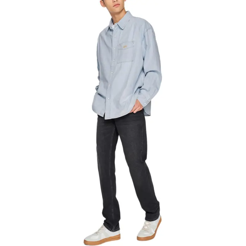 Lee Shirts Men Light Blue-2