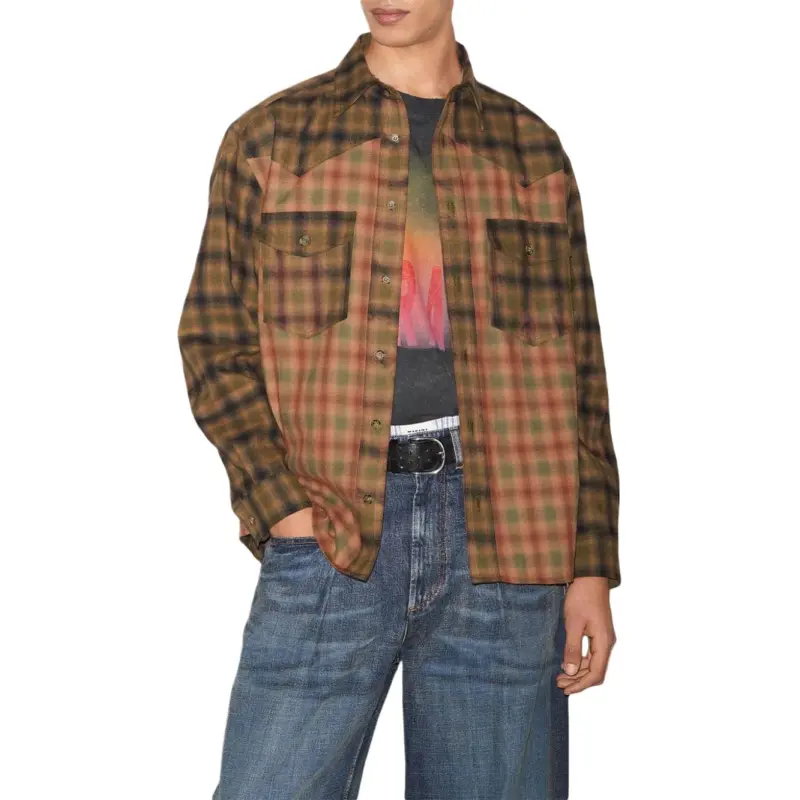 ISABEL MARANT Sulivan Checkered Shirt-1