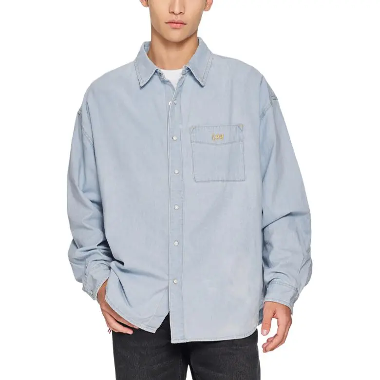 Lee Shirts Men Light Blue-1