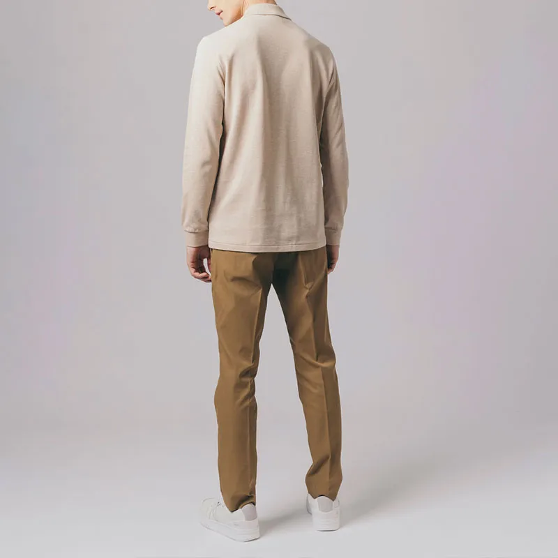 LACOSTE Polo Shirts Men Beige-2