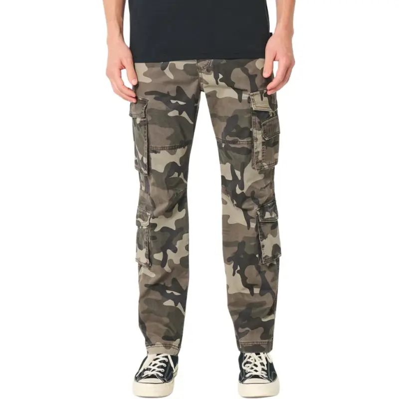 Hollister Cargo Pants Men's Brown Camouflage-1