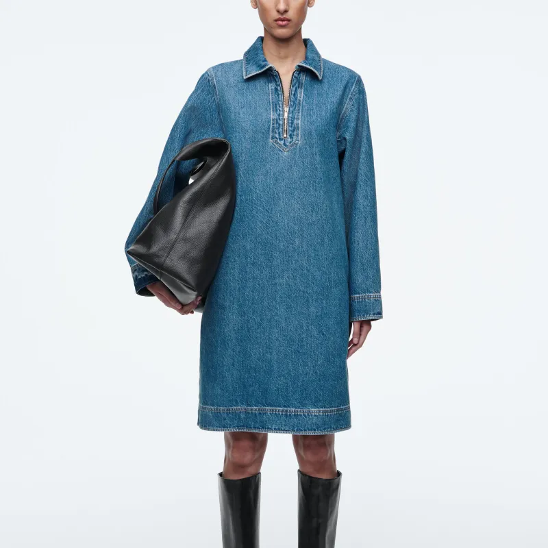 COS Long Sleeved Dresses Women's Blue-2
