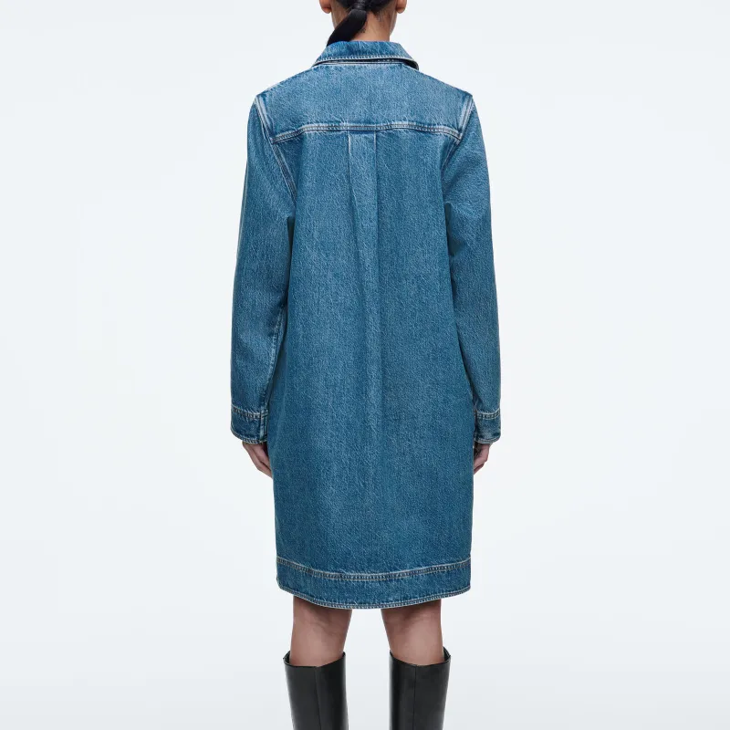 COS Long Sleeved Dresses Women's Blue-3