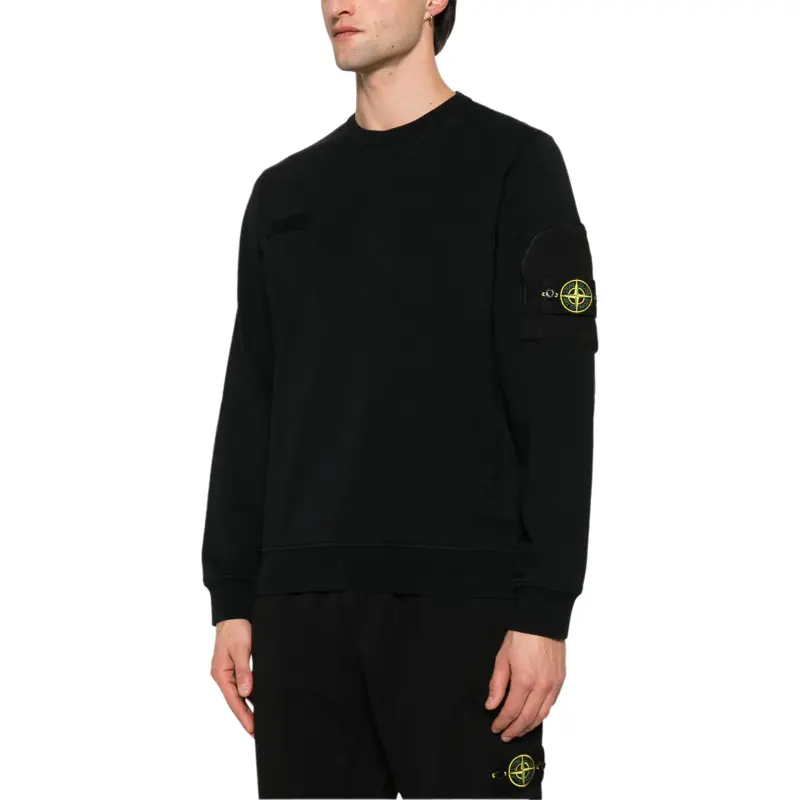 STONE ISLAND Compass Patch Crewneck Sweatshirt-3