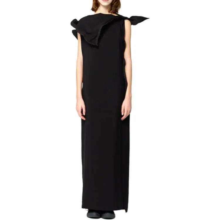 Yohji Yamamoto Sleeveless Dress Women's Black-3