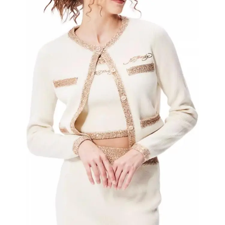Ed Hardy FW24 Knitwear Women's Almond-2