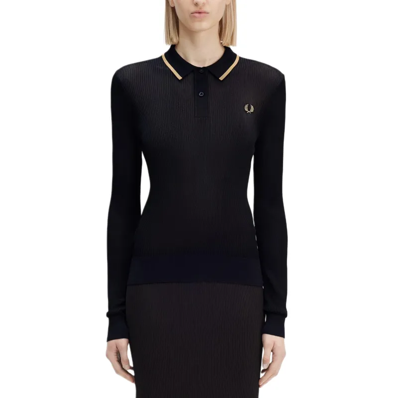 FRED PERRY FW24 Shirt Women's Black-4
