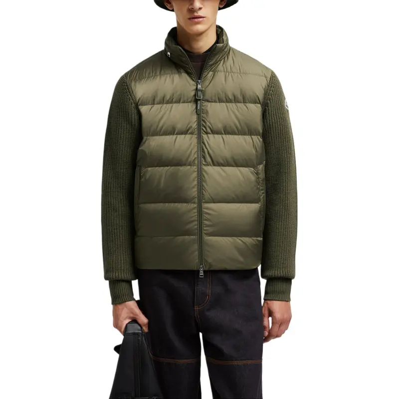 Moncler Logo Patch Padded Cardigan-4