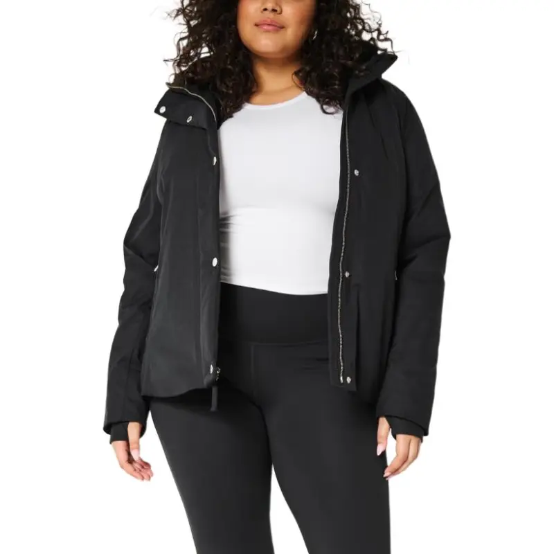Hollister Puffer Jacket Women's Black-1