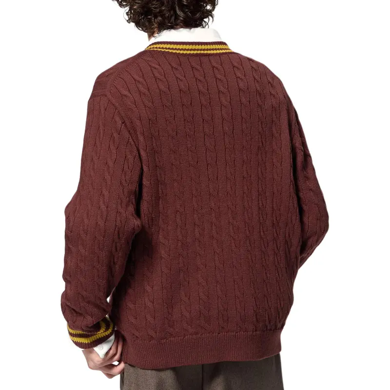 GU Harry Potter Collaboration Sweaters Men BurGUndy-4