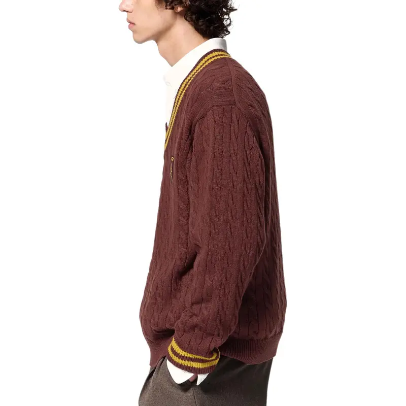 GU Harry Potter Collaboration Sweaters Men BurGUndy-3