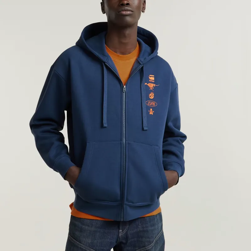 G STAR RAW Sweatshirt Men's Sea Blue-2