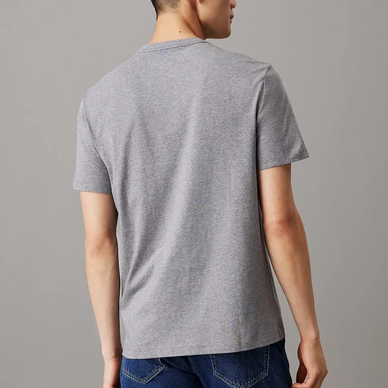 CALVIN KLEIN T Shirt Europe Version Men's Medium Gray Mixed Color-2