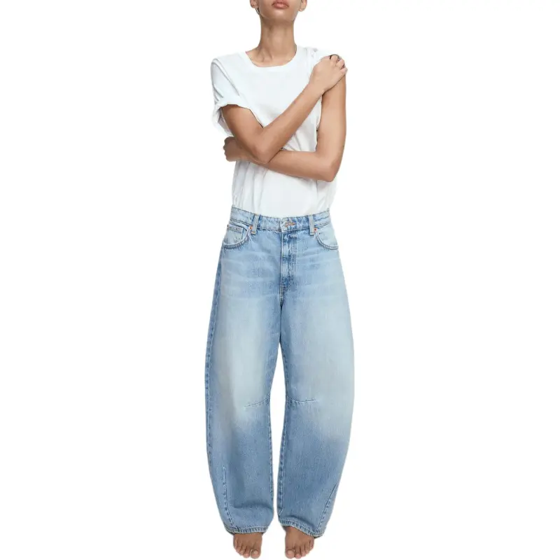 ZARA Trf Jeans Women's Light Blue-4