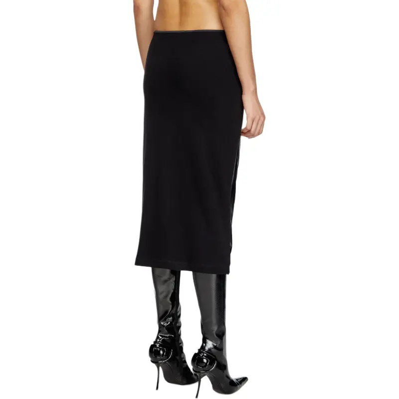 DIESEL O Silv Draped Midi Skirt-2