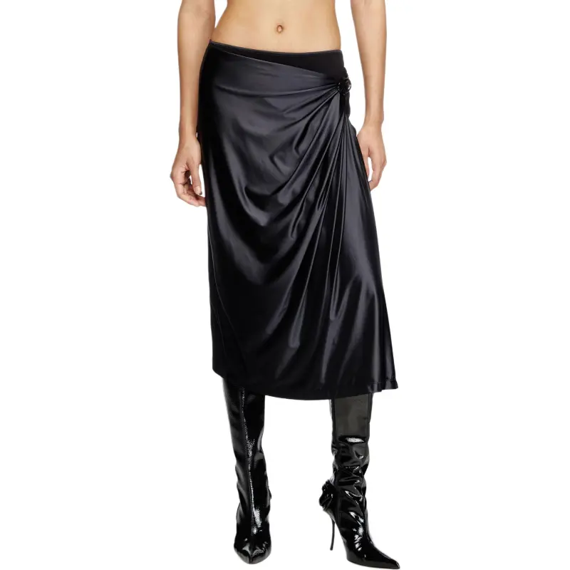 DIESEL O Silv Draped Midi Skirt-1