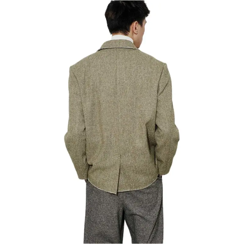 SAME FLOW Business Suit Unisex Green Bean Green-2