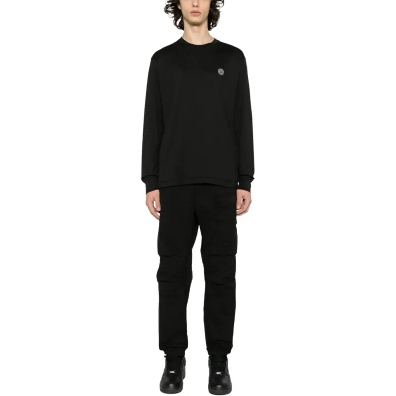 STONE ISLAND Compass Badge Long Sleeved T Shirt-3