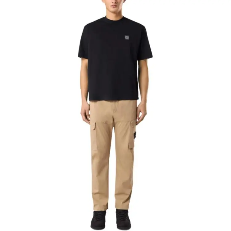STONE ISLAND Logo Patch Short Sleeved T Shirt-2