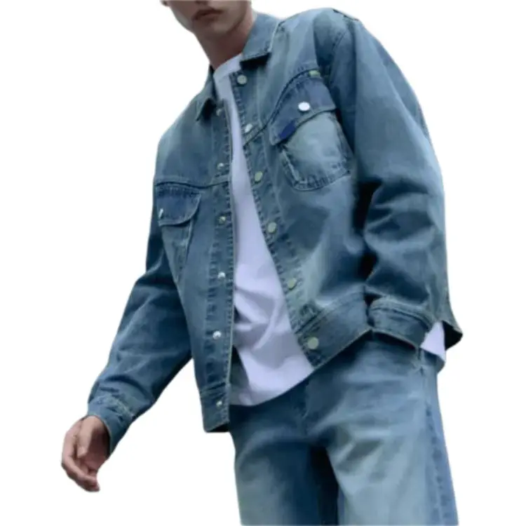 Lee SS25 INDIGO Denim Jackets Men Light Blue-2