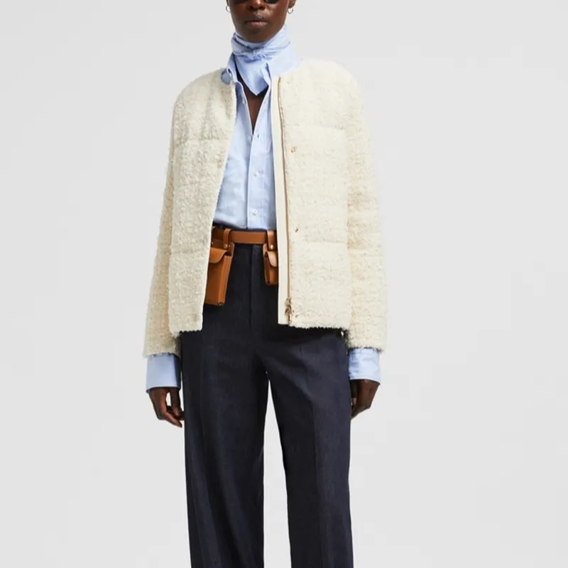 Moncler SS25 Gerberoy Down Jacket Women's Ivory White-2