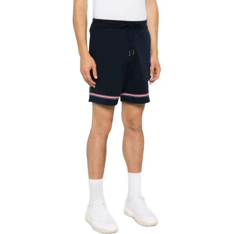 THOM BROWNE Mid Rise Drawstring Track Shorts-3