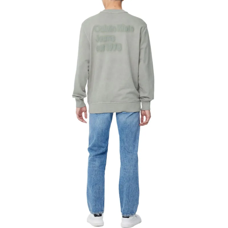 CALVIN KLEIN Sweatshirt Men's Beige Khaki-4