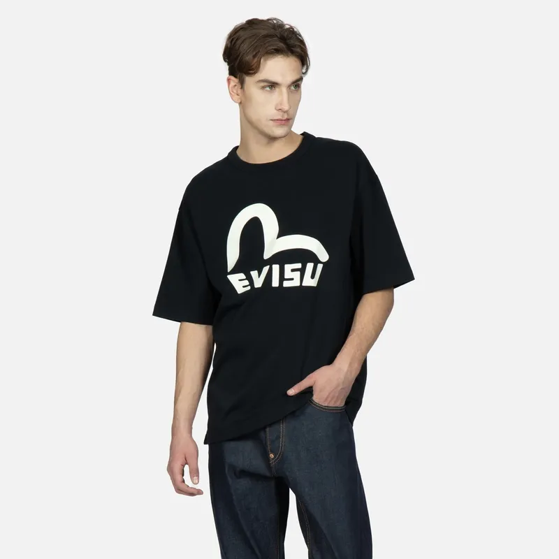EVISU T Shirts Men Black-2