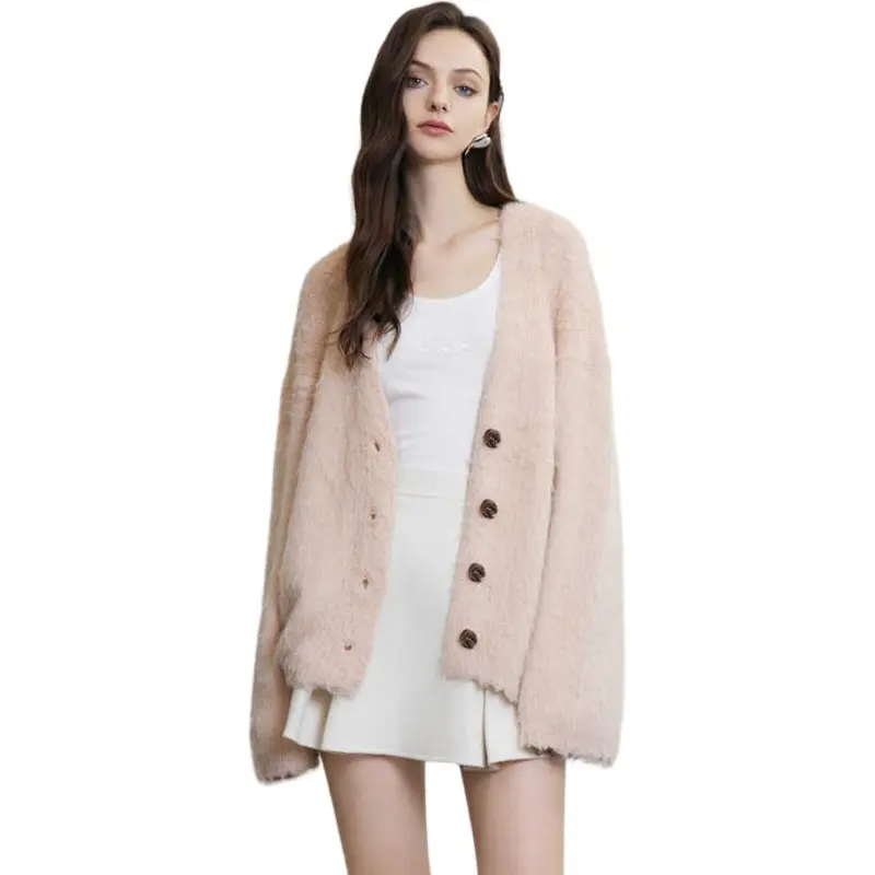 AIVEI Knitwear Women's Orange Pink-2