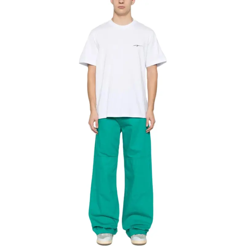 MSGM Logo embroidered T shirt-1