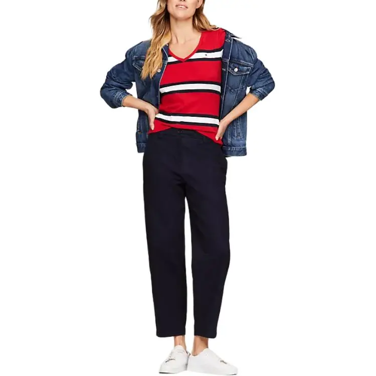 Tommy Hilfiger T Shirt Women's Red-4