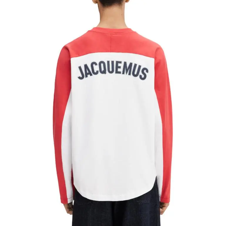 Jacquemus Logo Patch Long Sleeved T Shirt-2