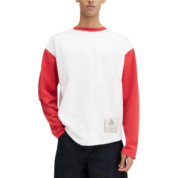 Jacquemus Logo Patch Long Sleeved T Shirt-1