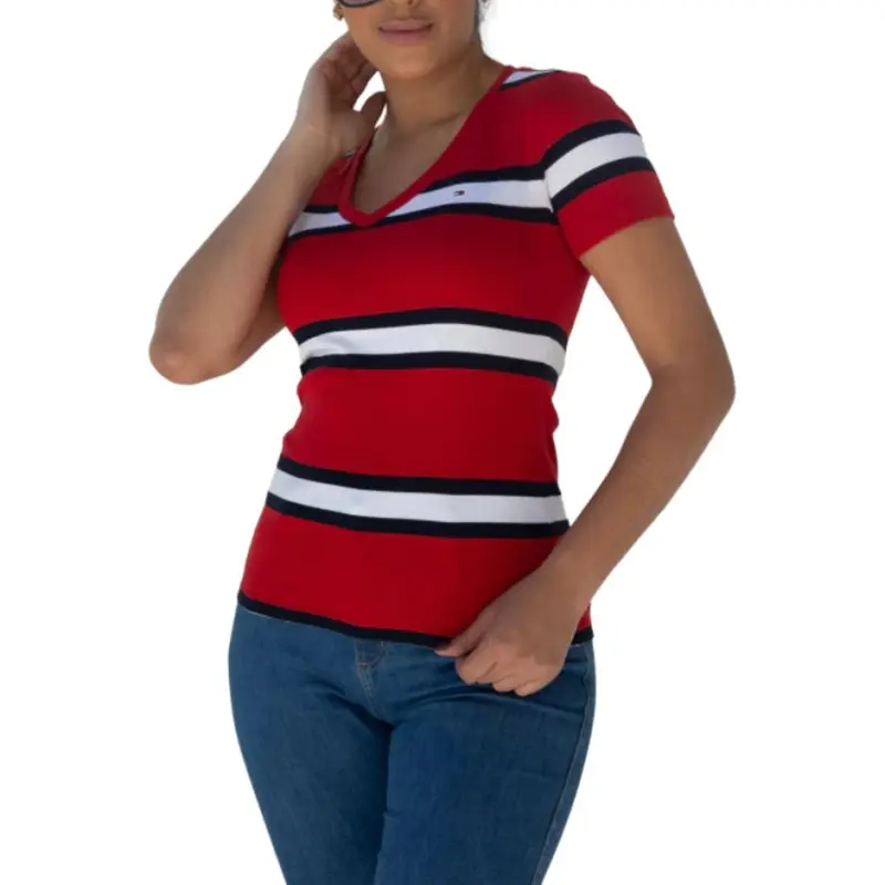 Tommy Hilfiger T Shirt Women's Red-3