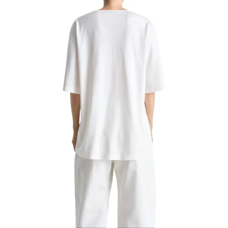 Lemaire Foulard T Shirt 'Chalk'-1