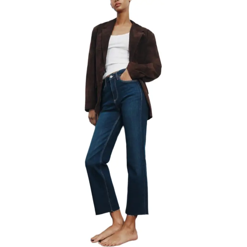 ZARA Trf Jeans Women's Dark Blue-2