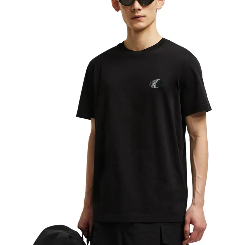 Moncler Faded Logo Motif Crewneck T Shirt-3