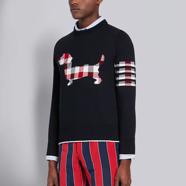 THOM BROWNE Sweatshirts Men Navy-4