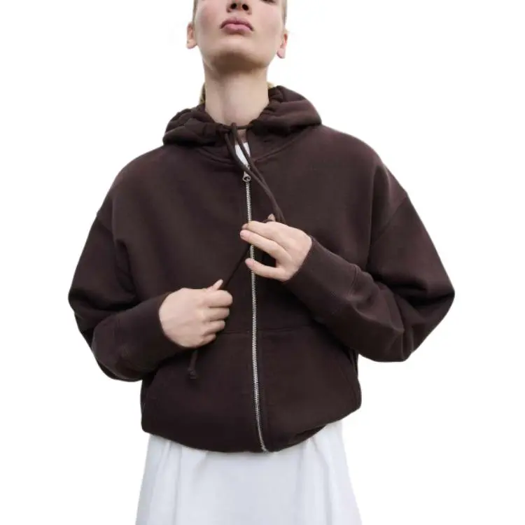 ZARA Sweatshirts Women's Brown-2