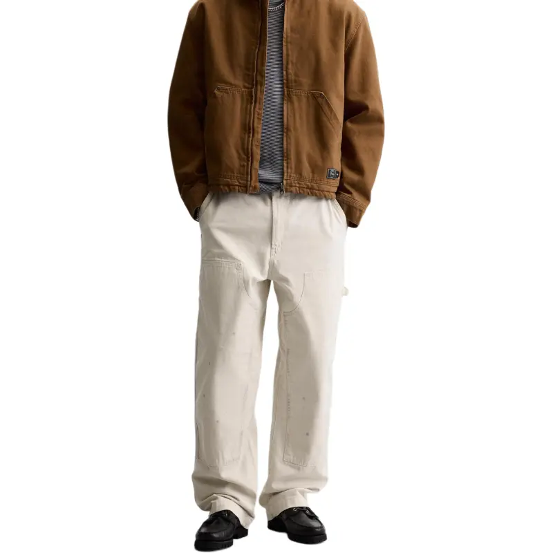 ZARA Casual Pants Men's Frosted White-4