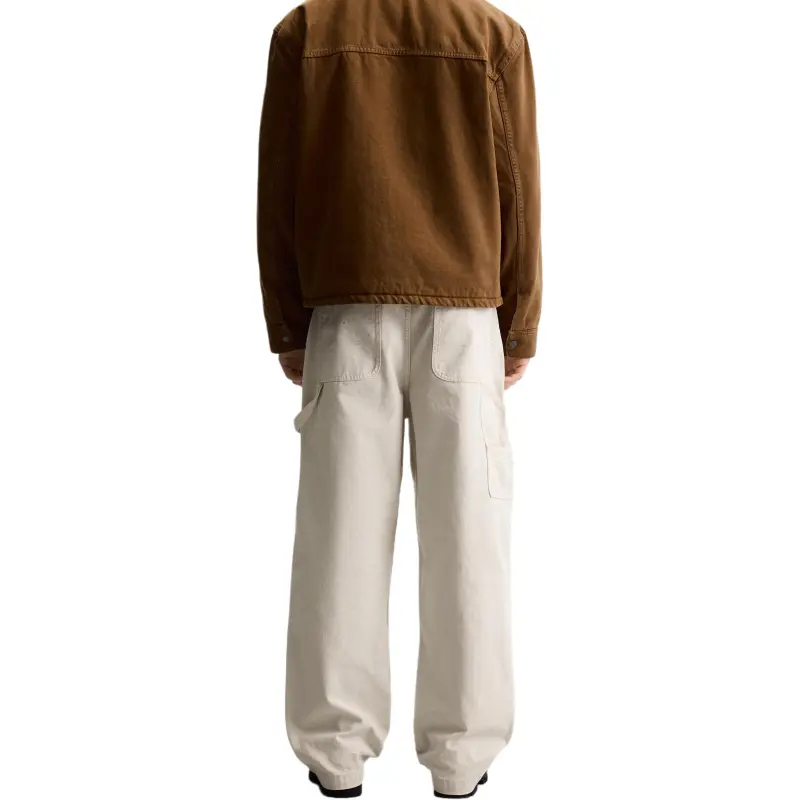 ZARA Casual Pants Men's Frosted White-2