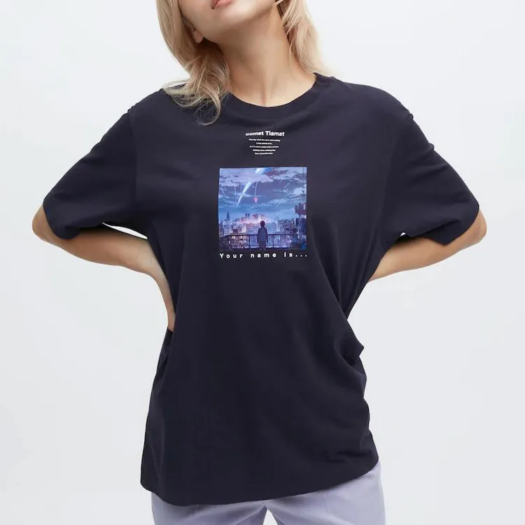 UNIQLO x XINHAICHENG LIANMINGKUAN SS23 T Shirt Unisex Navy Blue-2