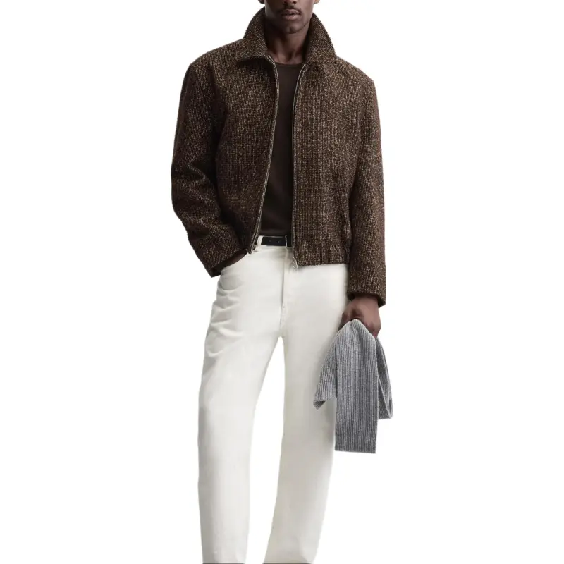 ZARA Jackets Men Brown-2