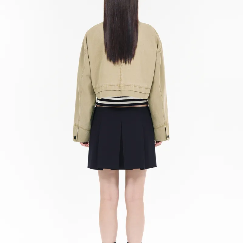 WE11DONE Pleated Midi Skirt-2
