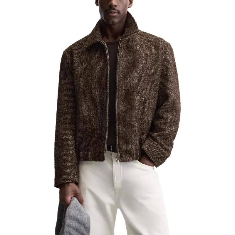 ZARA Jackets Men Brown-4