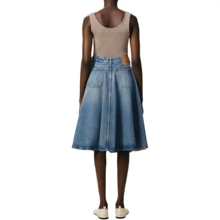 AMIPARIS Paris Godets Detailed Midi Skirt-2