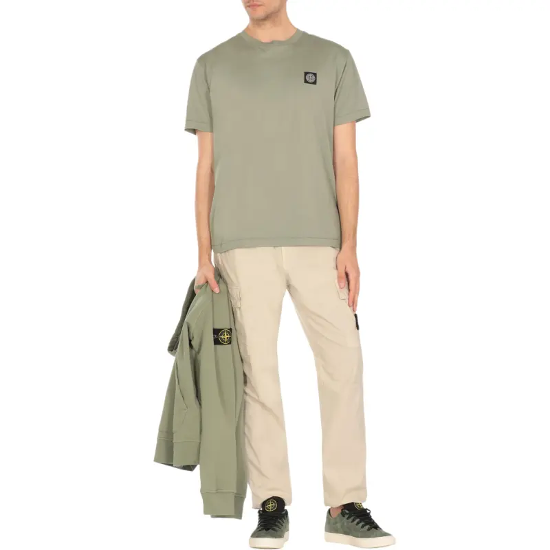 STONE ISLAND Compass Patch Crewneck T Shirt-1
