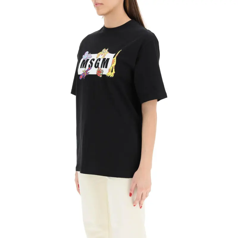 MSGM T Shirts Women's Black-2
